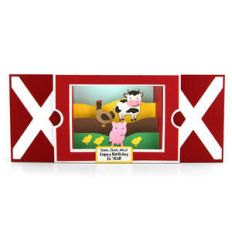 sliding shadow box card farm