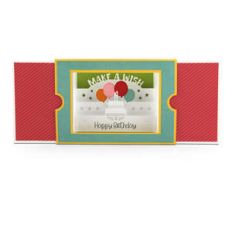 sliding shadow box card birthday