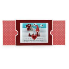 sliding shadow box card gnome