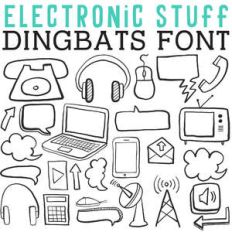 cg electronic stuff dingbats