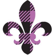 plaid fleur de lis
