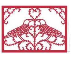 birds heart card