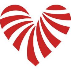 striped heart