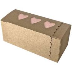 rectangle box with heart scallop edge wrap