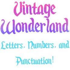 vintage wonderland font