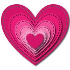 nested eyelet heart