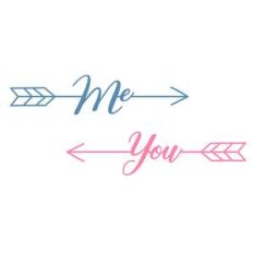me and you arrows