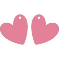 dainty heart earrings