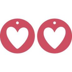open heart earrings