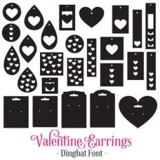 valentine earrings