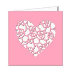 roses heart card