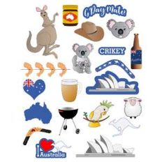 australia-themed planner stickers