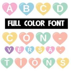 conversations color font