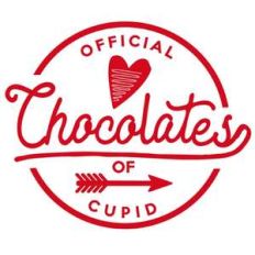 official cupid chocolate label and tag