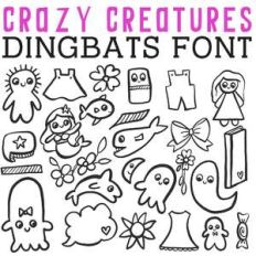 cg crazy creatures dingbats