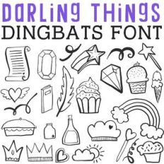 cg darling things dingbats