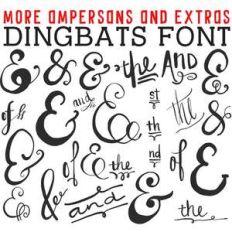 cg more ampersands and extras dingbats