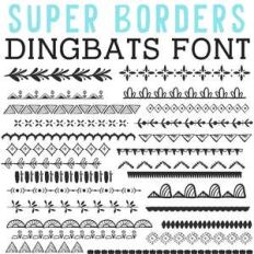 cg super borders dingbats