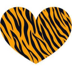 tiger stripes heart