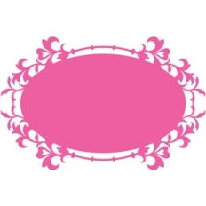 ornate oval tag frame