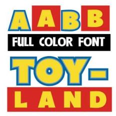 toyland color font