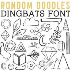 cg random doodles dingbats