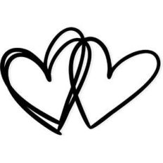 scribble hearts
