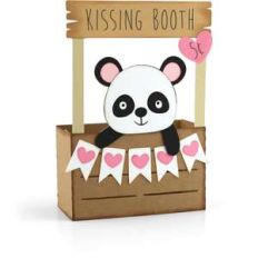 box card kissing booth panda
