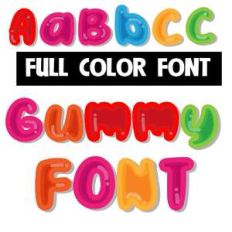 gummy color font