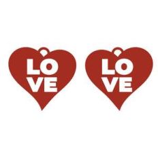 love heart shaped earring
