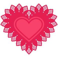 doily heart