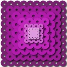 nested lace squares