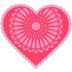 lace heart doily