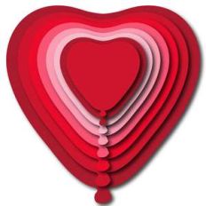 nested heart balloons