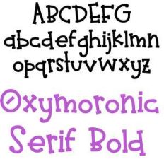 pn oxymoronic serif bold