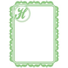 monogram frame h