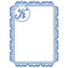 monogram frame k