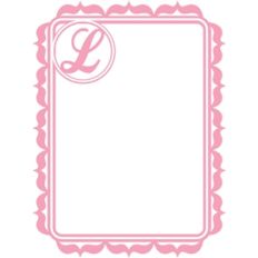 monogram frame l
