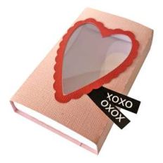scallop heart window slider box