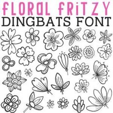 cg floral fritzy dingbats