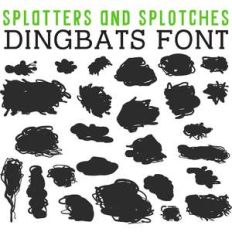 cg splatters and splotches dingbats