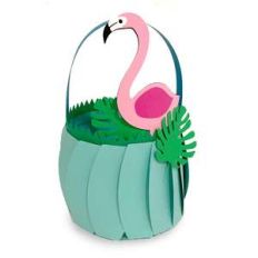 flamingo basket