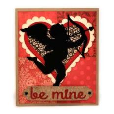 cupid be mine twist pop up card