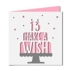 make a wish 13 birthday card