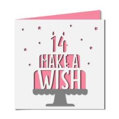 make a wish 14 birthday card