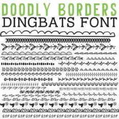 cg doodly borders dingbats