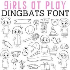 cg girls at play dingbats