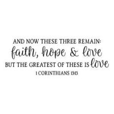 faith hope and love
