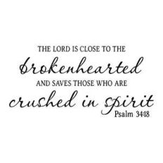 the lord is close to the brokenhearted
