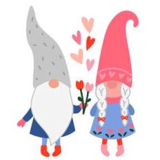 gnome couple in love